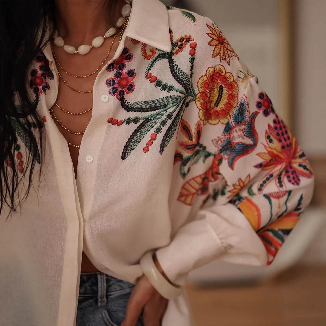 Flower Print Long Sleeve