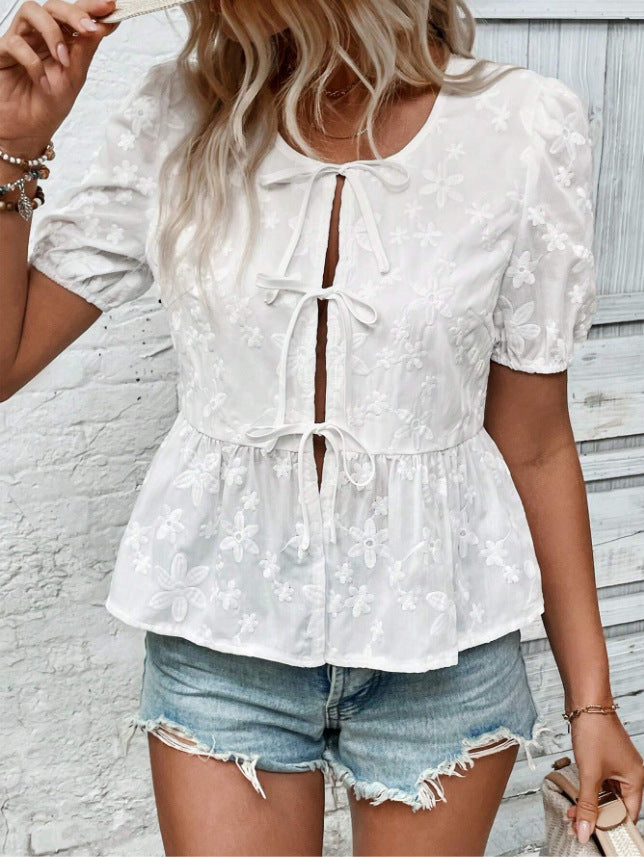 Lace Puff Shirt