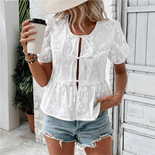 Lace Puff Shirt
